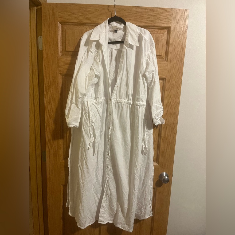 Long Flowy lightweight white dress